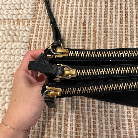 Authentic CELINE Lambskin Small Trio Crossbody Bag in Black - Picture 3 of 13